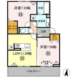 ミナージュ　リラの物件間取画像